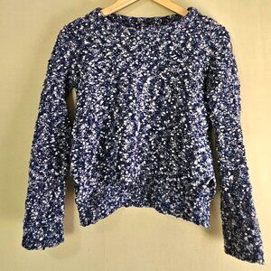 Women's rag & bone Navy and Cream Sweater in Size S (88% Wool)
